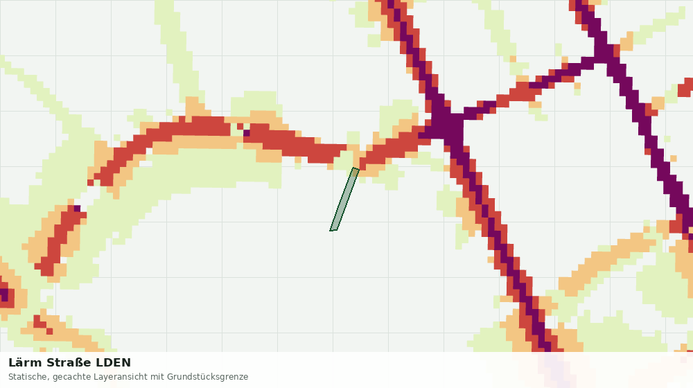 Statische Kartenansicht: Lärm Straße LDEN