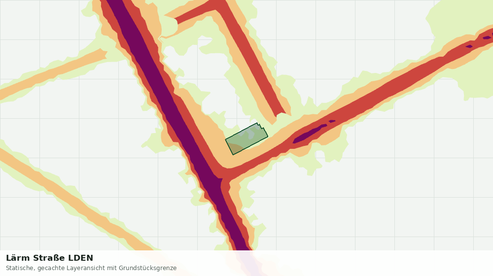 Statische Kartenansicht: Lärm Straße LDEN
