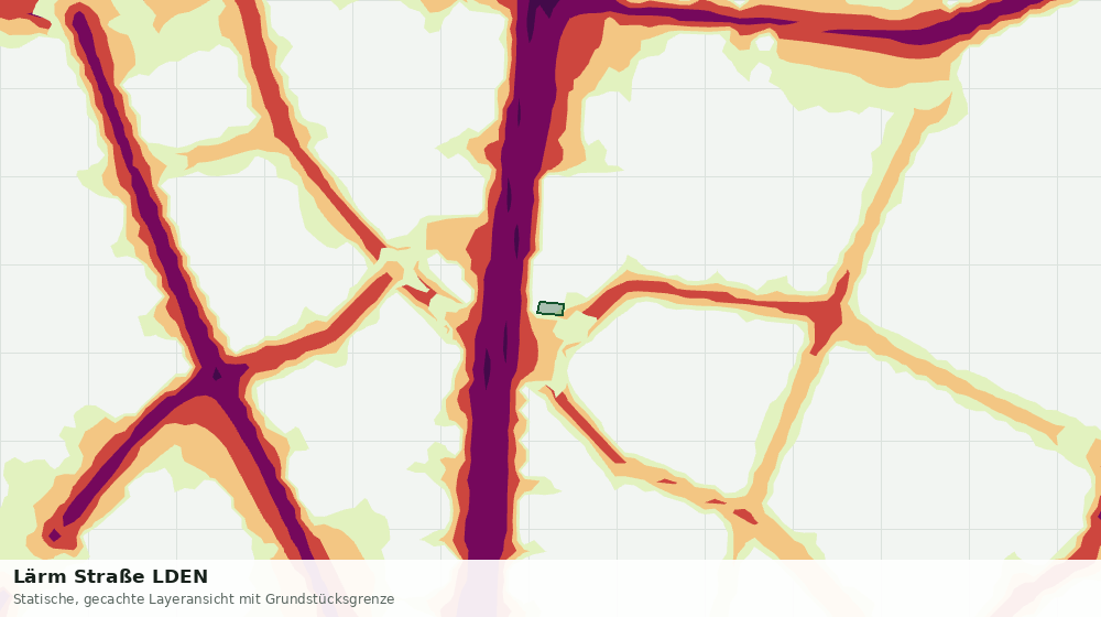 Statische Kartenansicht: Lärm Straße LDEN