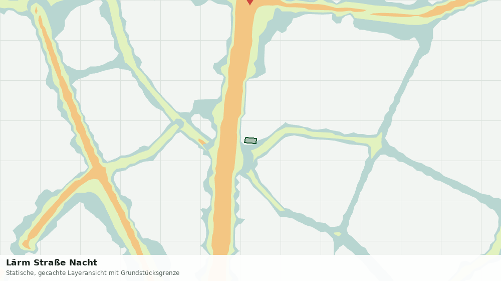 Statische Kartenansicht: Lärm Straße Nacht