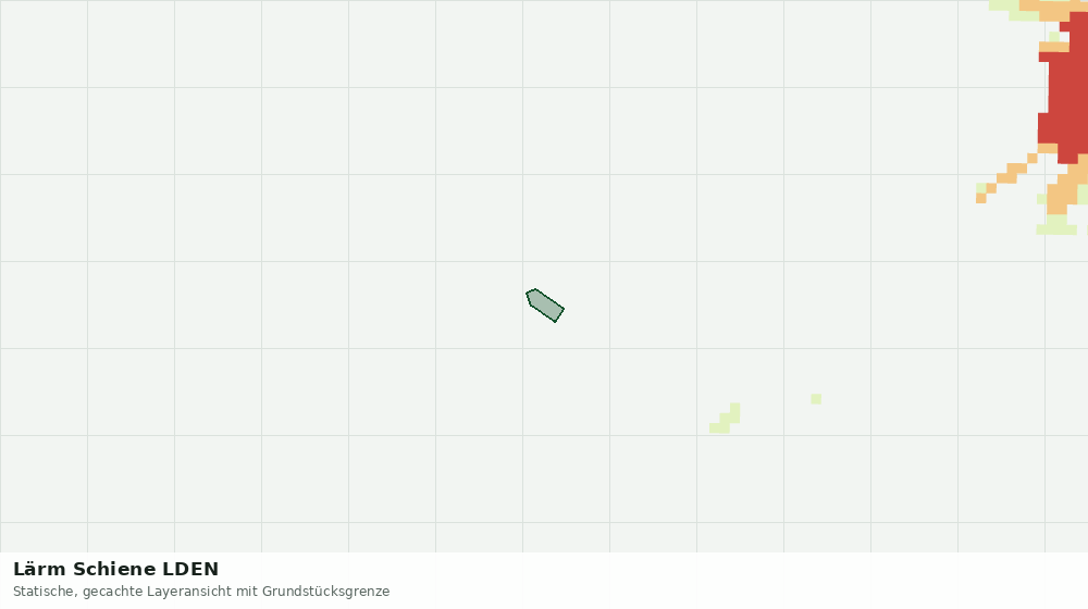 Statische Kartenansicht: Lärm Schiene LDEN