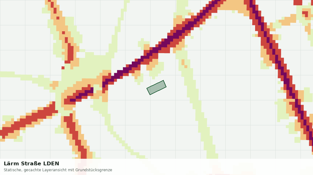 Statische Kartenansicht: Lärm Straße LDEN