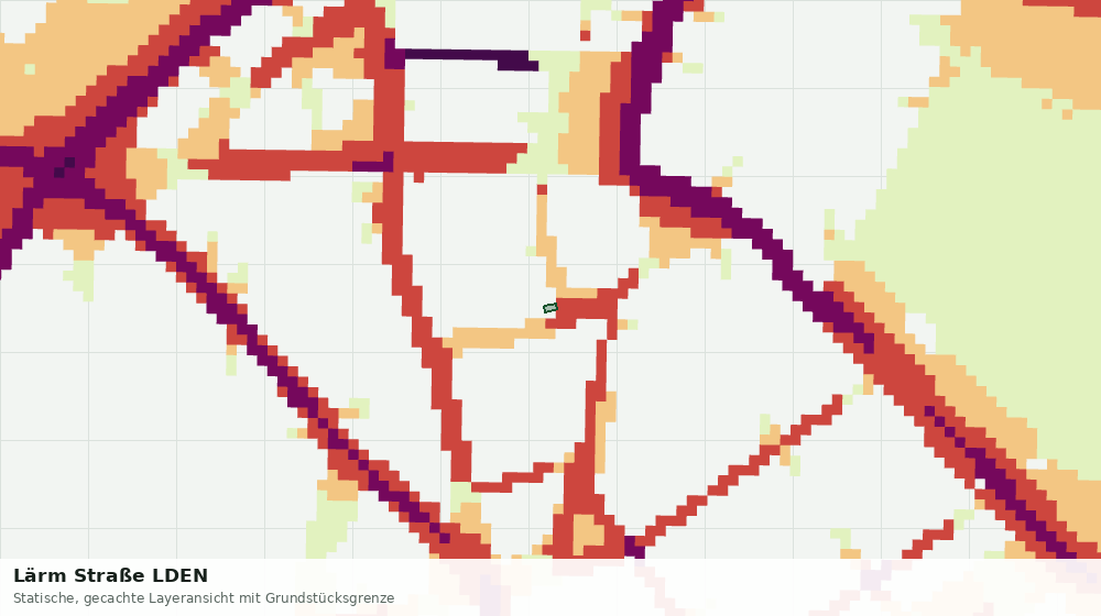 Statische Kartenansicht: Lärm Straße LDEN