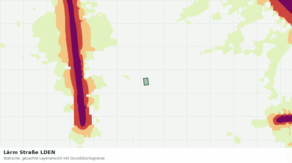 Statische Kartenansicht: Lärm Straße LDEN