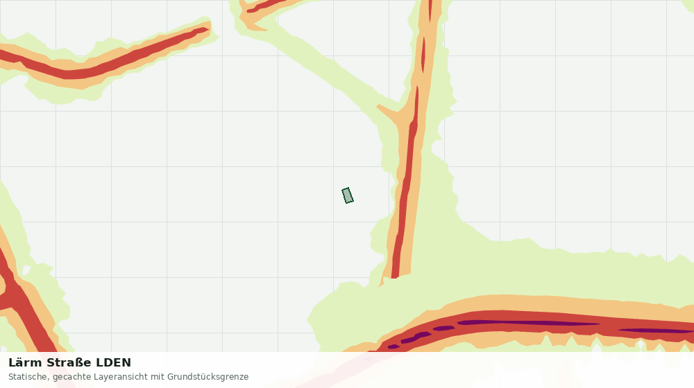 Statische Kartenansicht: Lärm Straße LDEN