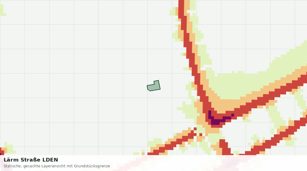 Statische Kartenansicht: Lärm Straße LDEN