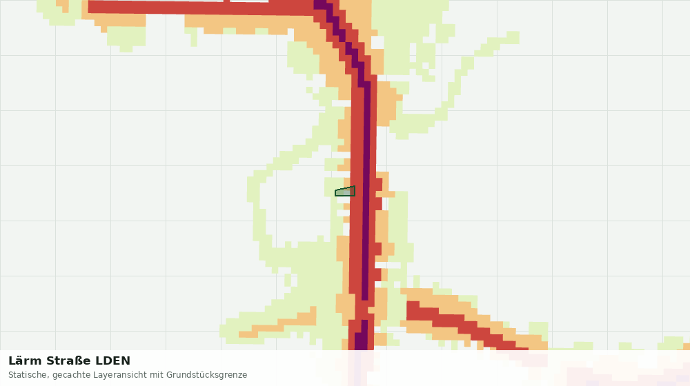 Statische Kartenansicht: Lärm Straße LDEN