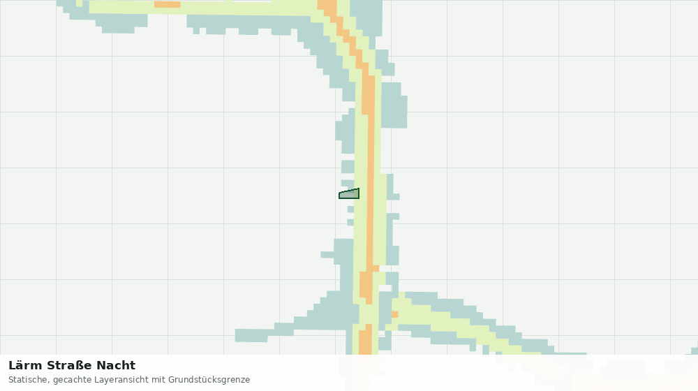 Statische Kartenansicht: Lärm Straße Nacht
