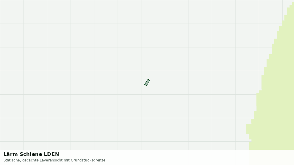 Statische Kartenansicht: Lärm Schiene LDEN
