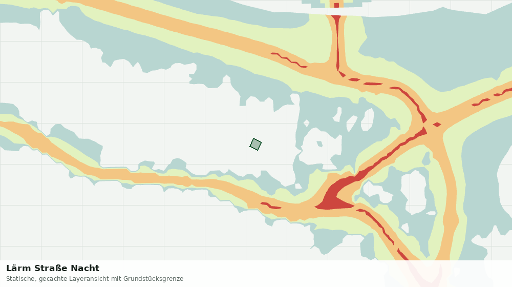 Statische Kartenansicht: Lärm Straße Nacht