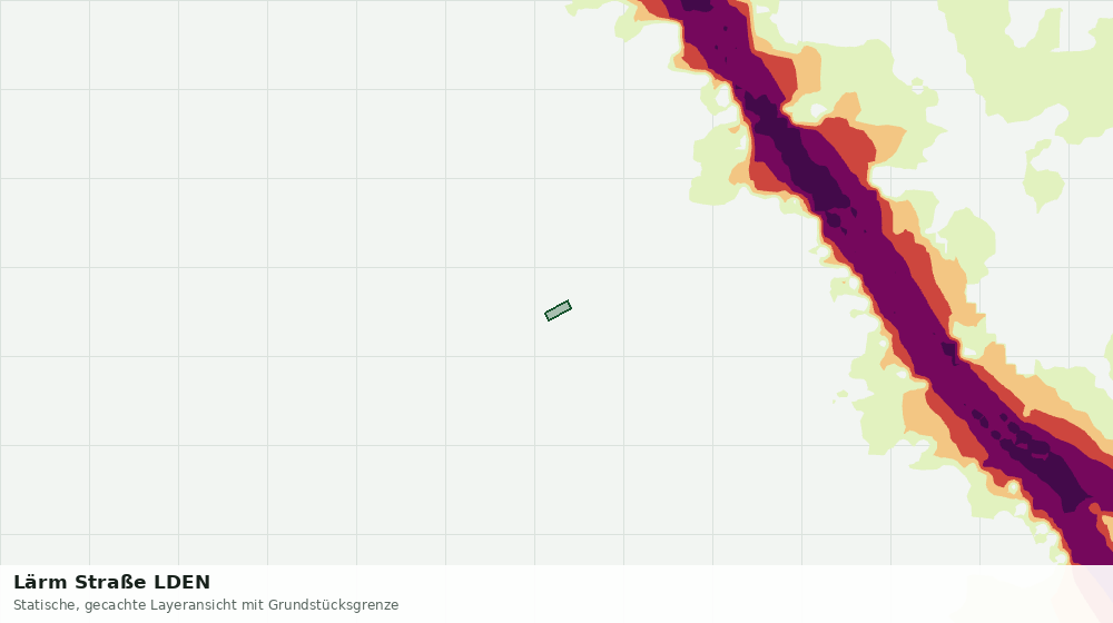 Statische Kartenansicht: Lärm Straße LDEN