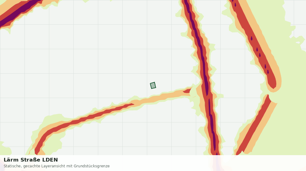 Statische Kartenansicht: Lärm Straße LDEN