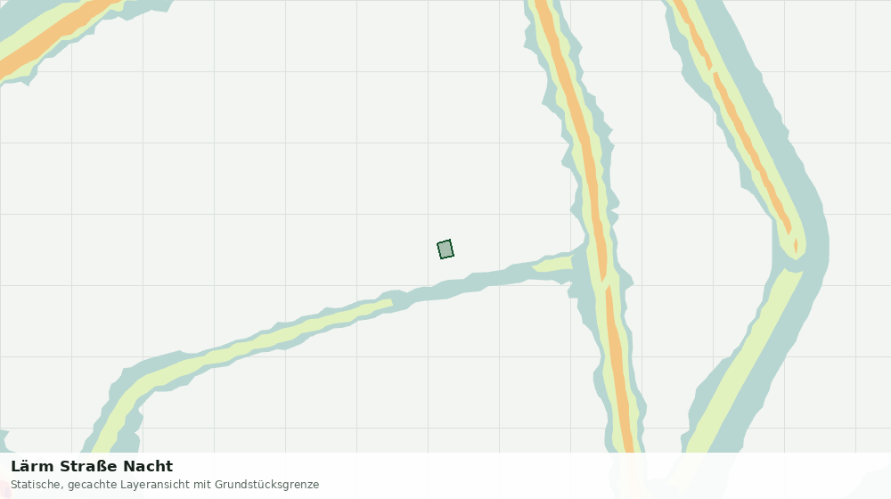 Statische Kartenansicht: Lärm Straße Nacht