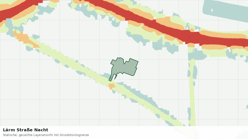 Statische Kartenansicht: Lärm Straße Nacht
