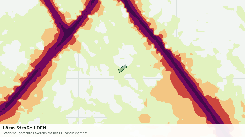 Statische Kartenansicht: Lärm Straße LDEN
