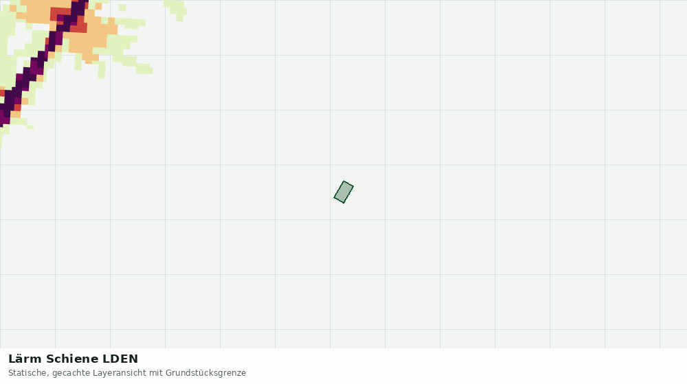 Statische Kartenansicht: Lärm Schiene LDEN