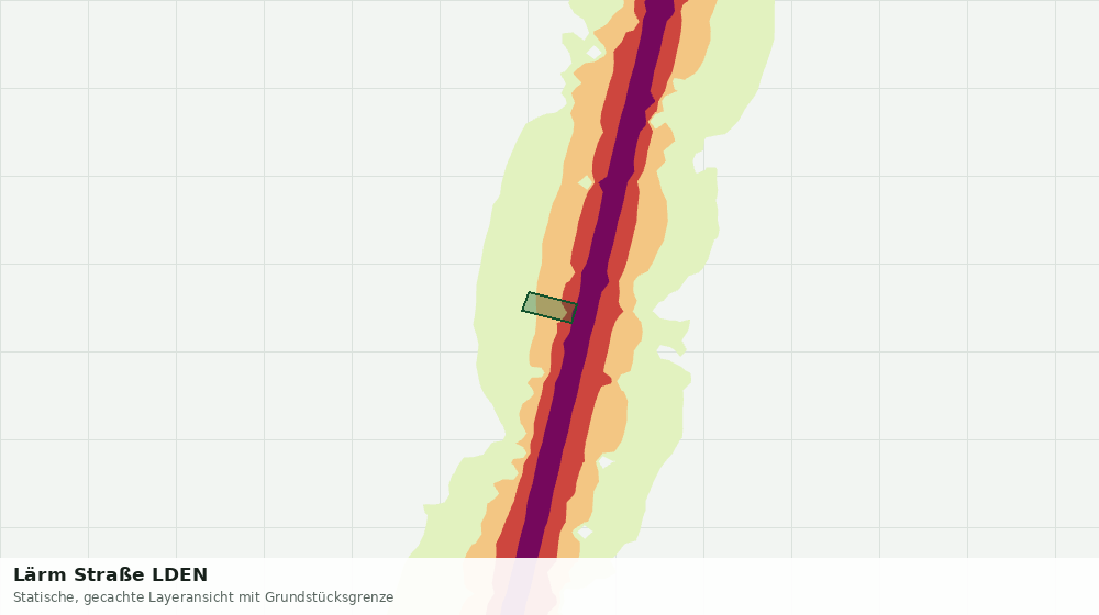 Statische Kartenansicht: Lärm Straße LDEN