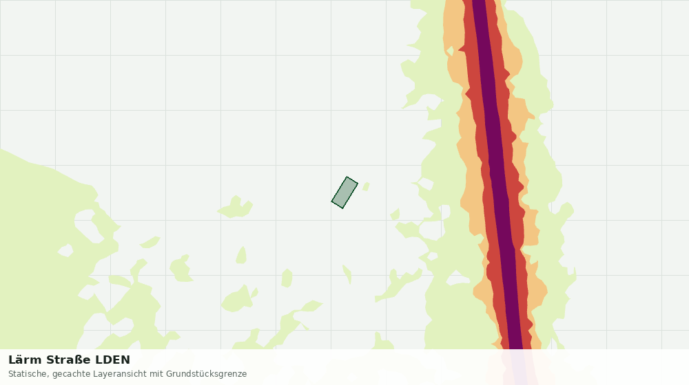 Statische Kartenansicht: Lärm Straße LDEN