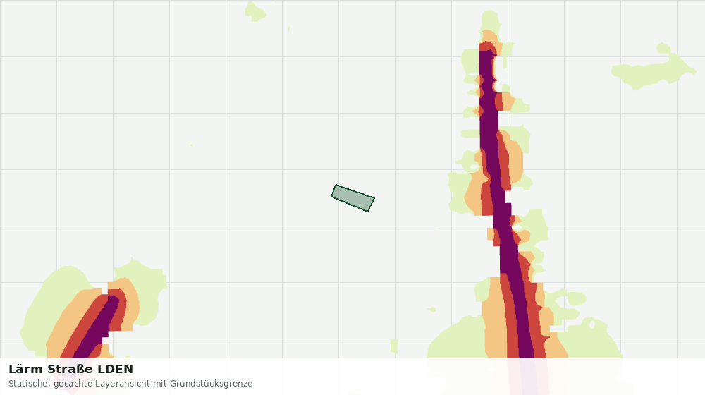 Statische Kartenansicht: Lärm Straße LDEN