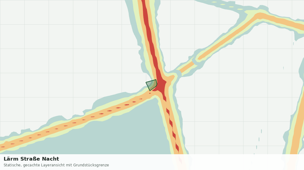 Statische Kartenansicht: Lärm Straße Nacht