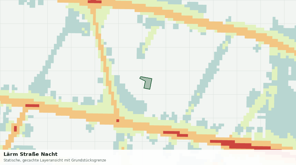 Statische Kartenansicht: Lärm Straße Nacht