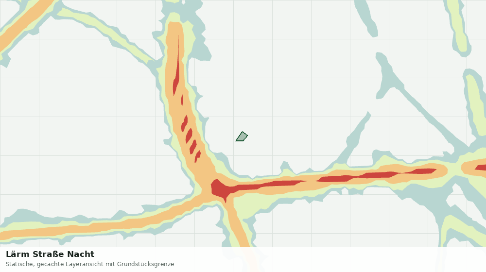Statische Kartenansicht: Lärm Straße Nacht