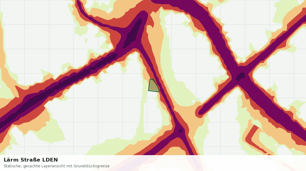 Statische Kartenansicht: Lärm Straße LDEN