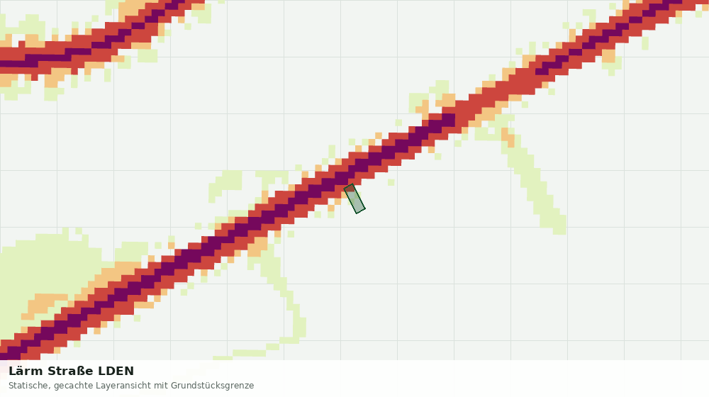 Statische Kartenansicht: Lärm Straße LDEN