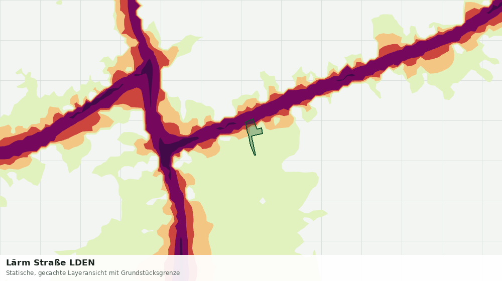 Statische Kartenansicht: Lärm Straße LDEN