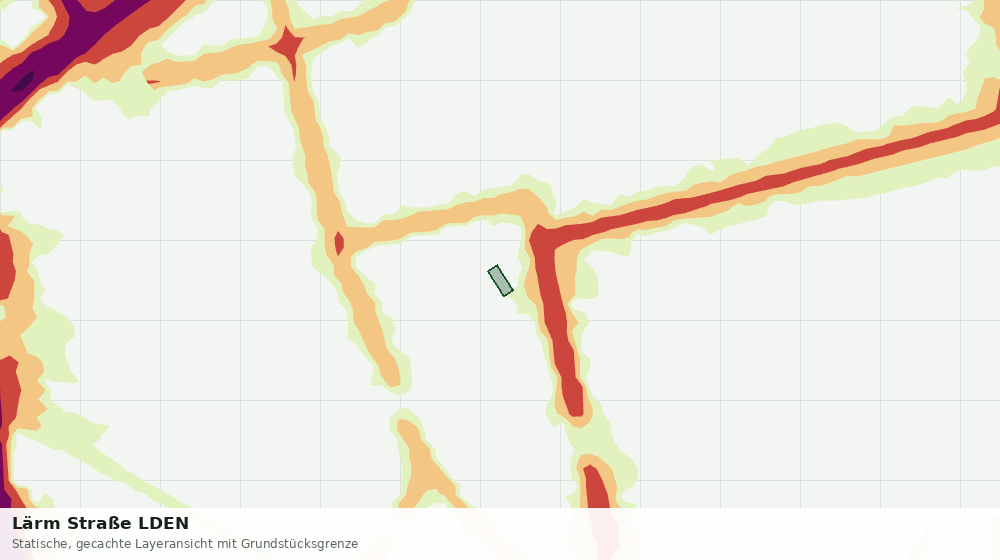 Statische Kartenansicht: Lärm Straße LDEN
