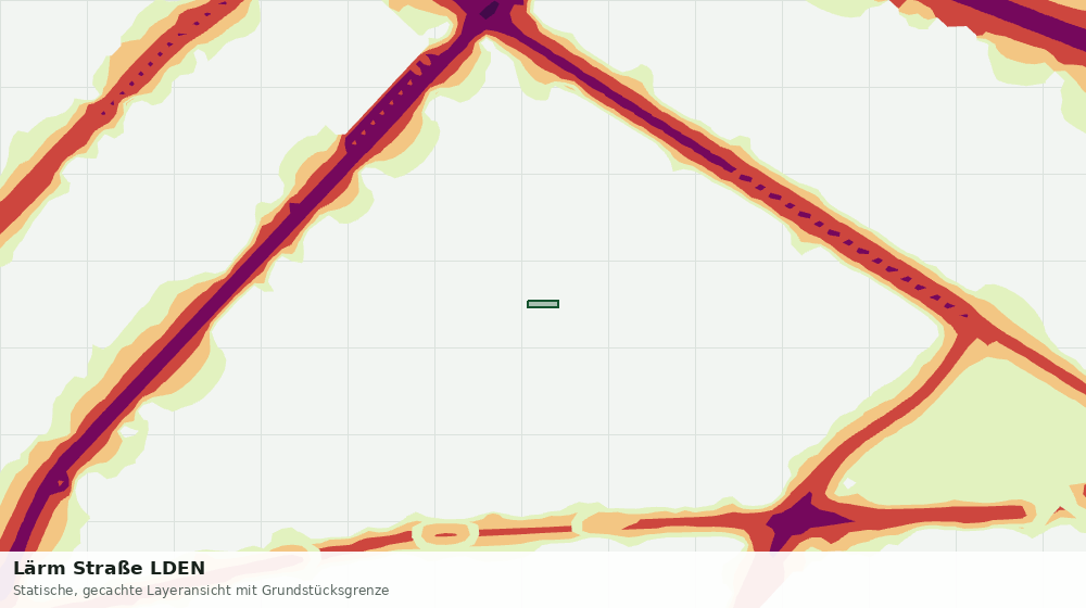 Statische Kartenansicht: Lärm Straße LDEN