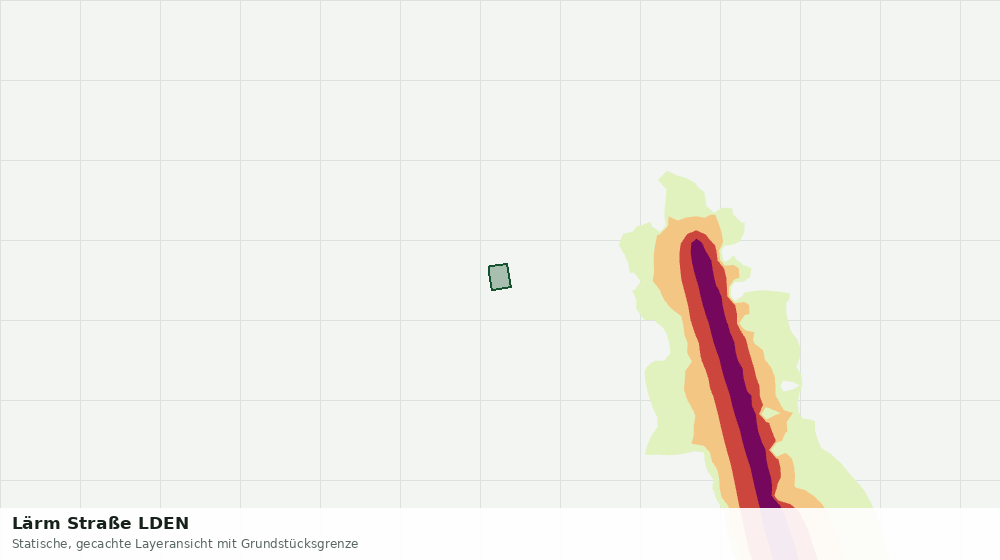 Statische Kartenansicht: Lärm Straße LDEN