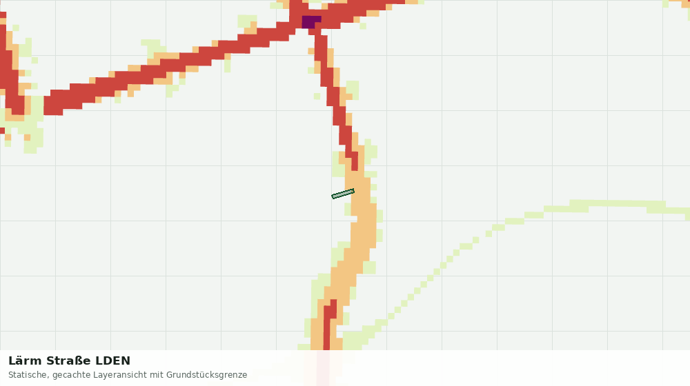 Statische Kartenansicht: Lärm Straße LDEN