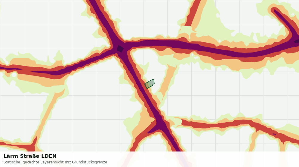 Statische Kartenansicht: Lärm Straße LDEN