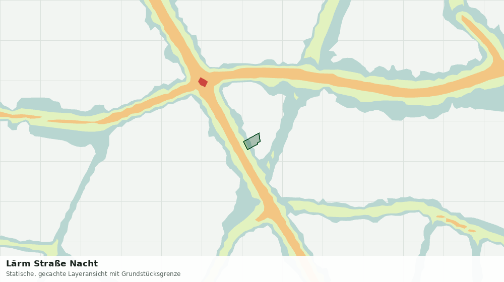 Statische Kartenansicht: Lärm Straße Nacht