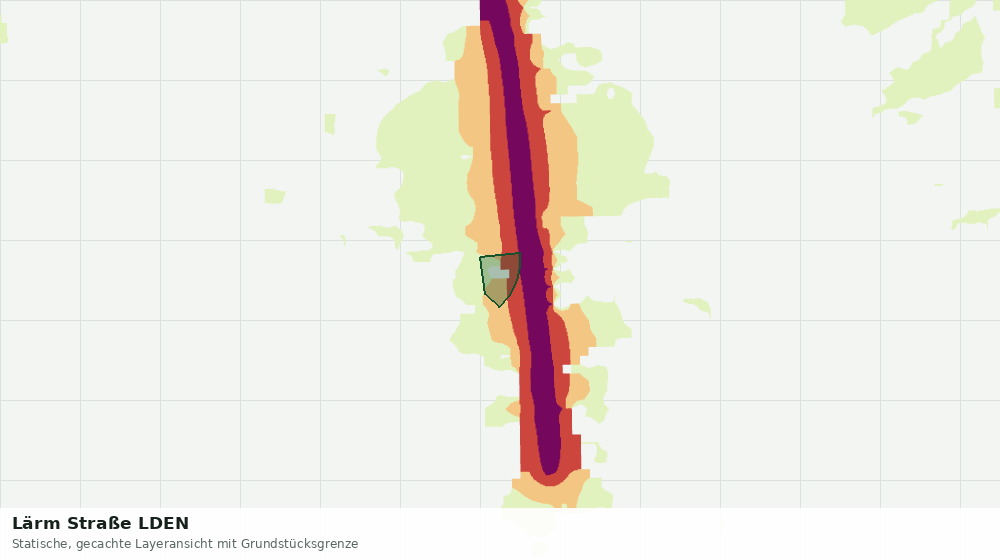 Statische Kartenansicht: Lärm Straße LDEN