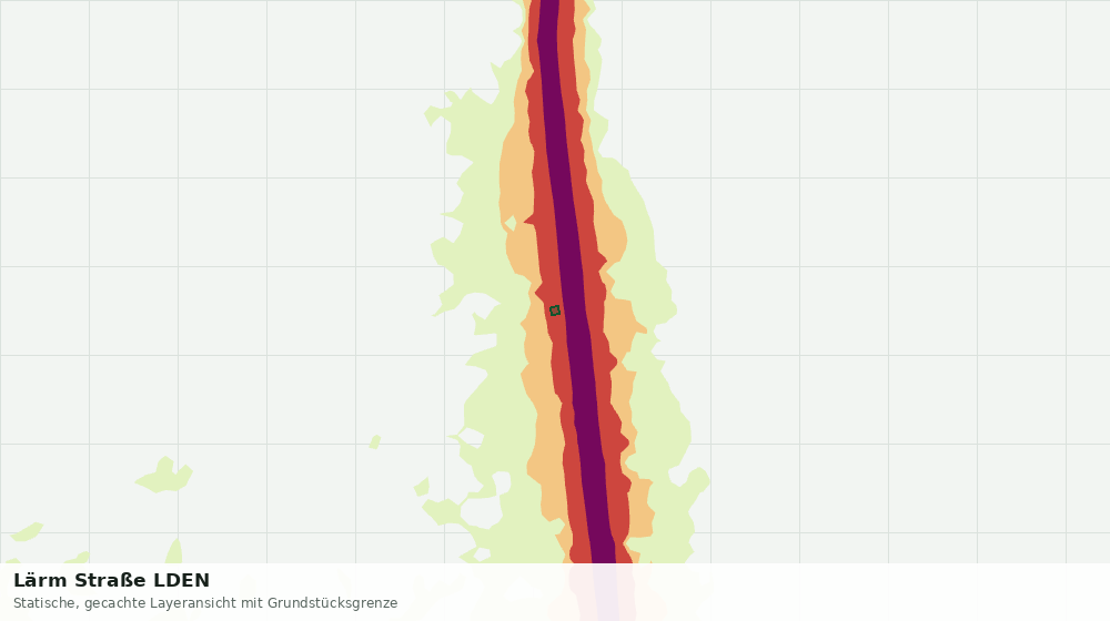 Statische Kartenansicht: Lärm Straße LDEN
