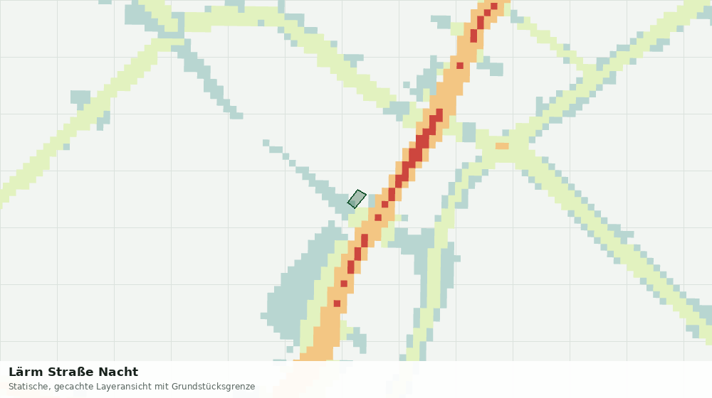 Statische Kartenansicht: Lärm Straße Nacht