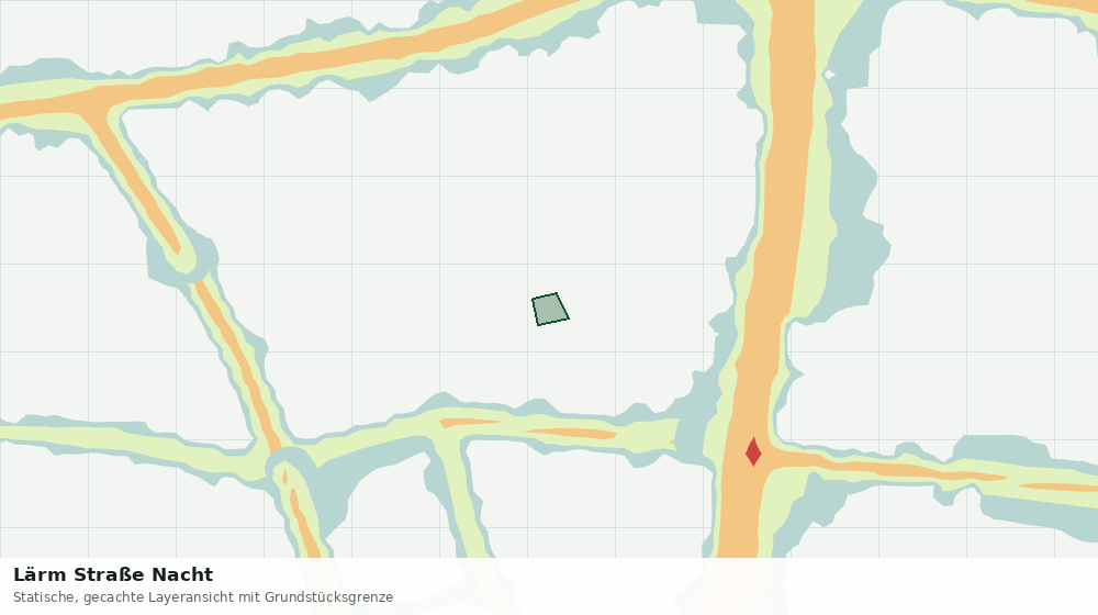 Statische Kartenansicht: Lärm Straße Nacht