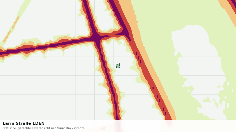 Statische Kartenansicht: Lärm Straße LDEN