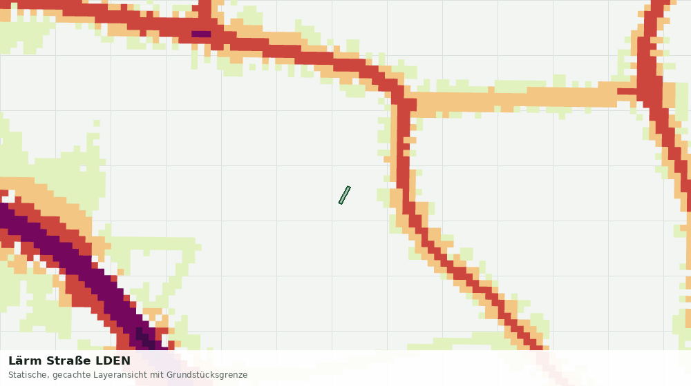 Statische Kartenansicht: Lärm Straße LDEN
