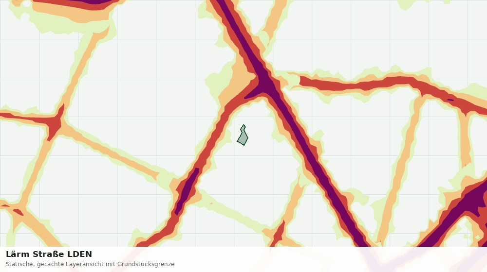 Statische Kartenansicht: Lärm Straße LDEN
