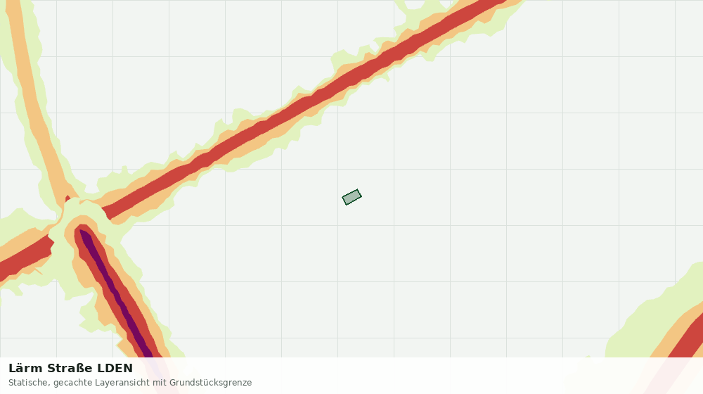 Statische Kartenansicht: Lärm Straße LDEN