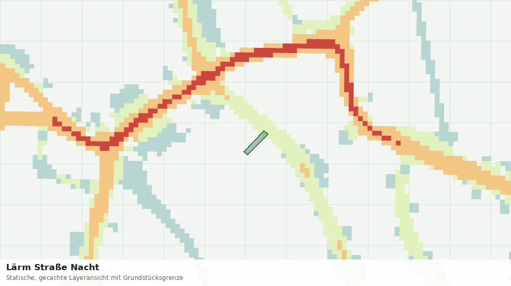 Statische Kartenansicht: Lärm Straße Nacht