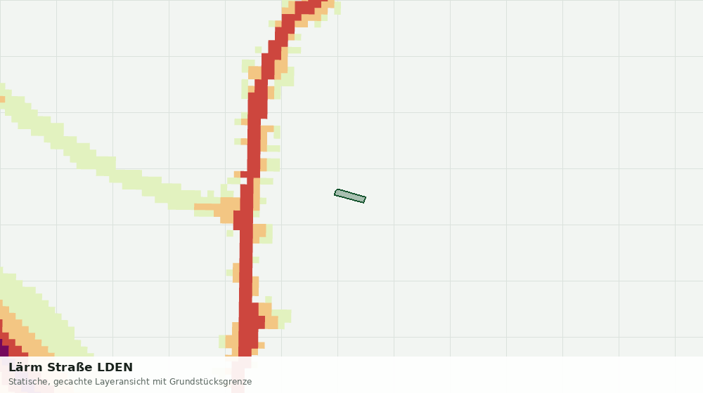 Statische Kartenansicht: Lärm Straße LDEN