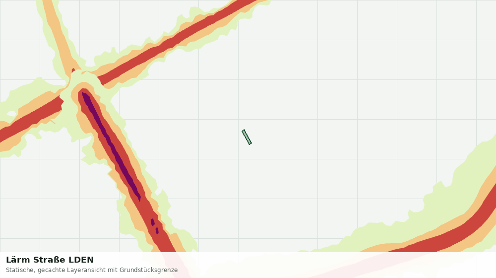 Statische Kartenansicht: Lärm Straße LDEN