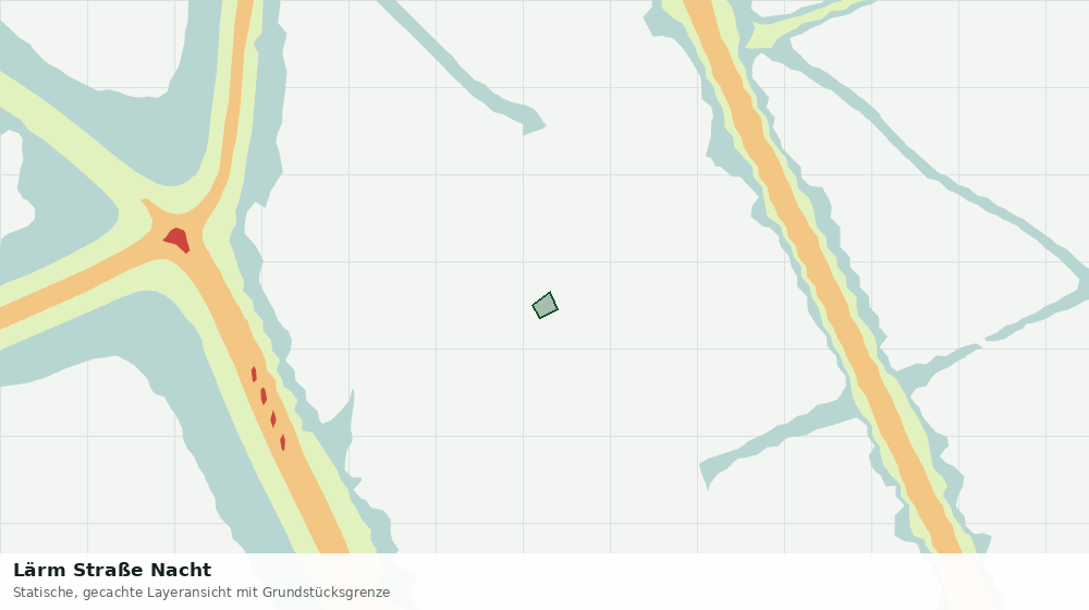 Statische Kartenansicht: Lärm Straße Nacht