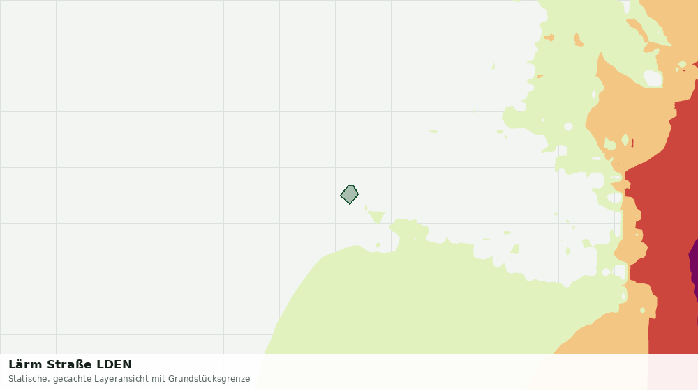 Statische Kartenansicht: Lärm Straße LDEN