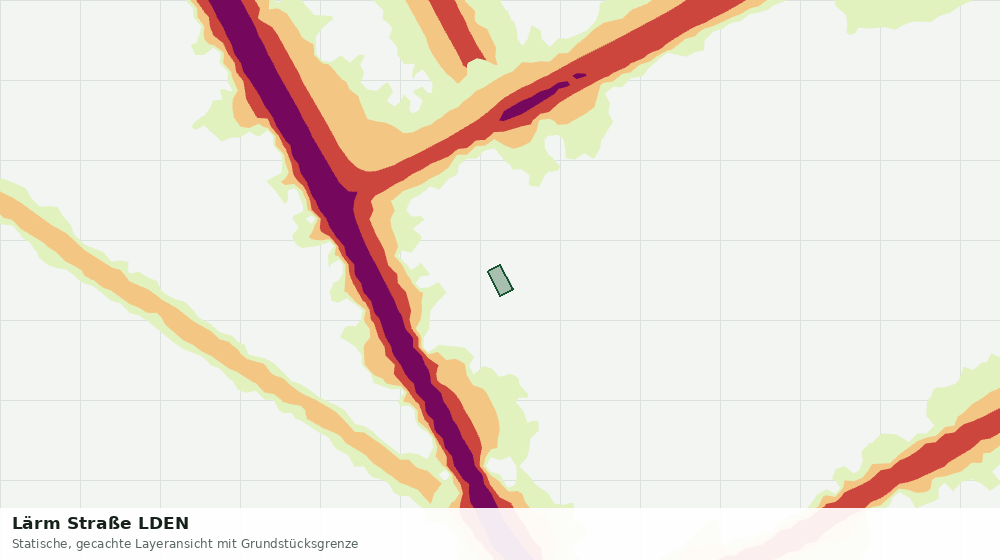 Statische Kartenansicht: Lärm Straße LDEN
