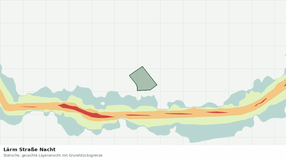Statische Kartenansicht: Lärm Straße Nacht